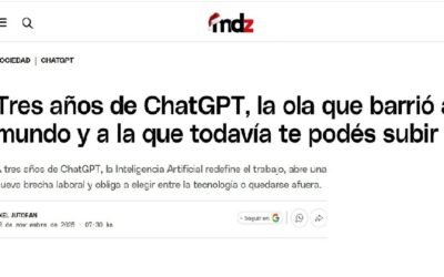 ChatGPT cumplió 3 años y abre una nueva brecha laboral
