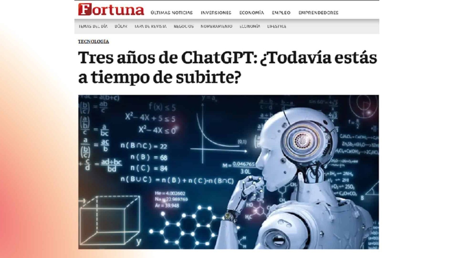 Lo que le conté a la revista Fortuna sobre la ola de la IA